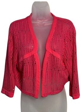 Picadilly Pink Crochet Cardigan